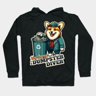 Corgi Dumpster diver Hoodie